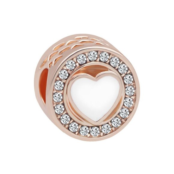 Charm Jewelry - Charm - Rose Gold Heart Charm